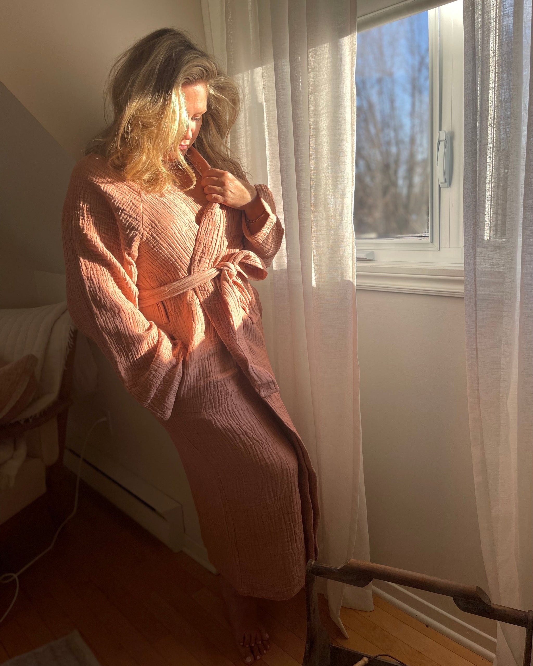 Peignoir BELLA – Terre cuite